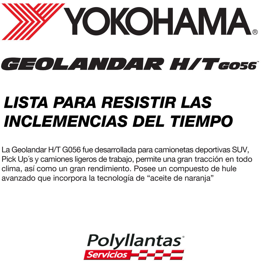 LLANTA 245-75 R17 121-118S YOKOHAMA GEOLANDAR HT G056